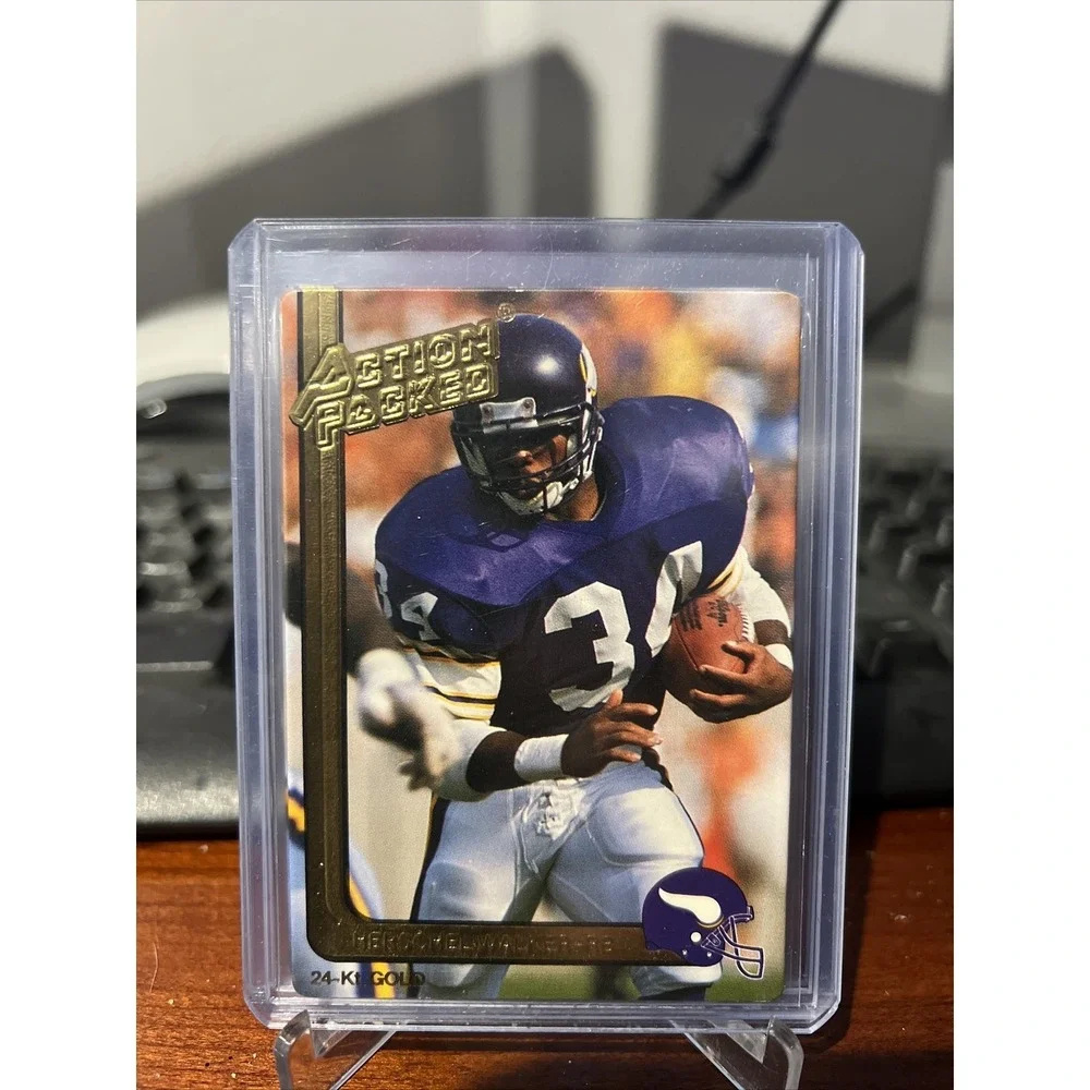 1991 Hi-Pro 24Kt Gold ACTION‎ PACKED Herschel Walker  #29G
